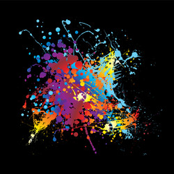 Abstract ink splat Royalty Free Vector Image - VectorStock