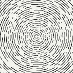 Abstract segmented geometric circle shape radial vector