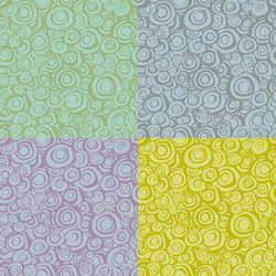 Seamless loop spiral patterns in multiple color vector