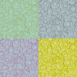 Seamless loop spiral patterns in multiple color vector