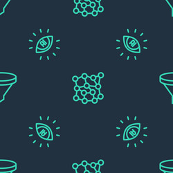 set line neural network artificial intelligence vector image