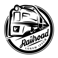 Train on Rails Pattern vector image
