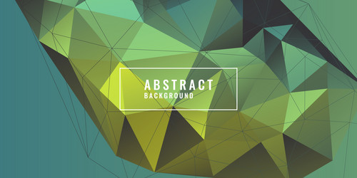 abstract polygonal object in the background low vector image
