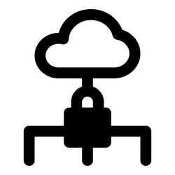cloud server used to execute apps and store data vector image