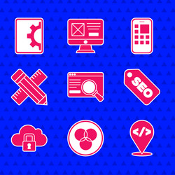 set ui or ux design rgb and cmyk color mixing vector image