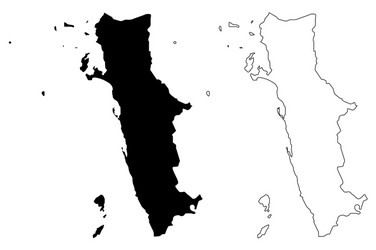 al hudaydah governorate map Vector Image