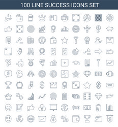 Success icons vector