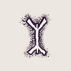 Gothic x letter logo medieval dropcap devil Vector Image