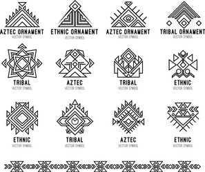 Tribal native american set Royalty Free Vector Image