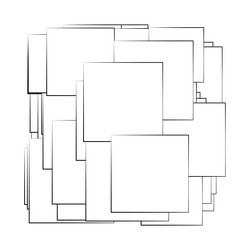 random rectangles structure composition pattern vector image