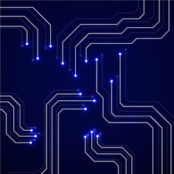 abstract technology circuit board vector image