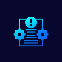 error report or failed test icon vector image