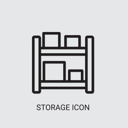 storage icon vector