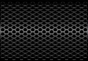 Hexagon metal background Royalty Free Vector Image