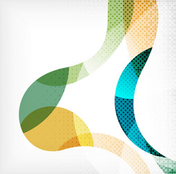 Abstract Swirl Wave Pattern vector