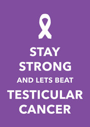 testicular cancer poster vector