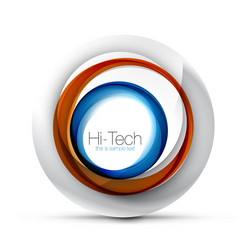 digital techno sphere web banner button or icon vector image