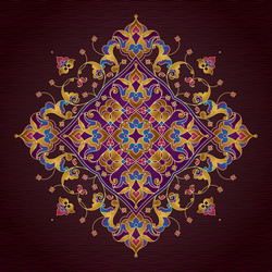 Vintage decor in eastern style Royalty Free Vector Image