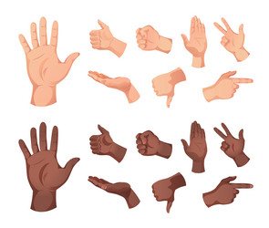 Different touchscreen hand gestures Royalty Free Vector