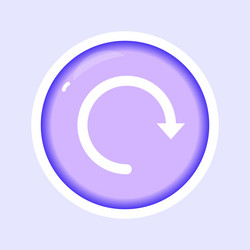 Refresh reload reset flat gradient icon vector