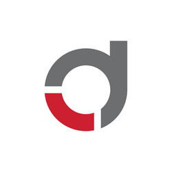 Letter d arrow logo design template Royalty Free Vector