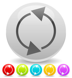 arrow element for circulation loop restart vector image