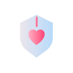 Immune system flat gradient two-color ui icon vector