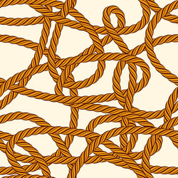 Tangled Rope Loop Pattern vector