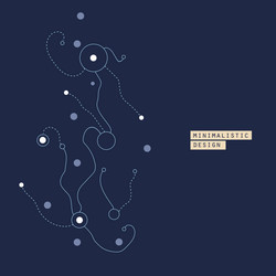 abstract simple pattern made with circles vector image