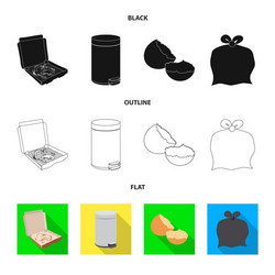 design of dump and sort symbol set vector image