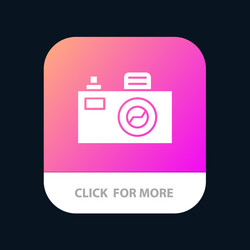 camera image design mobile app button android vector