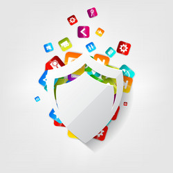 application buttonsocial mediacloud computing vector image