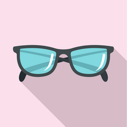 Accounting glasses icon flat style vector