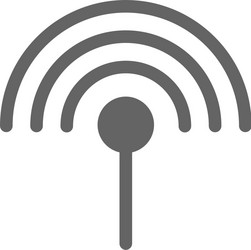 Antenna icon tower radio mast signal Royalty Free Vector