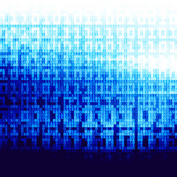 Digital Stream of Binary Code vector image