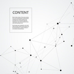 technology background with connected line and dots vector image