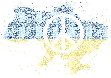 Abstract geometric circle dot pattern particle vector