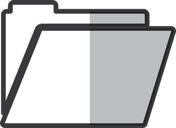 Document folder icon vector