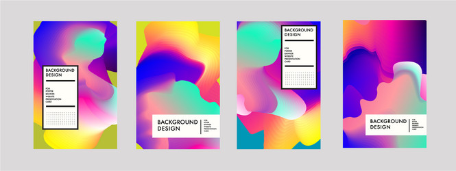 colorful abstract fluid gradient pattern vector image