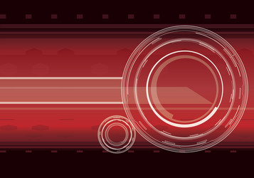 Hi-tech background in red color vector