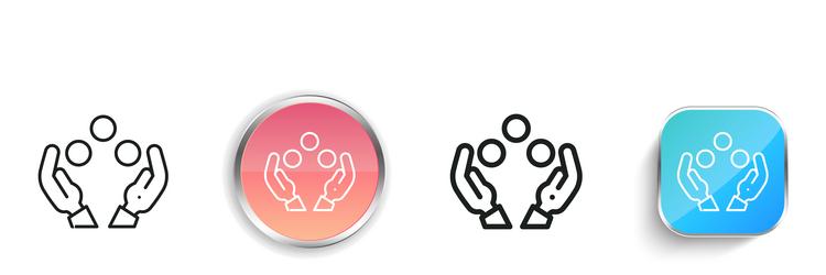 juggler icon thin linear regular and button style vector image
