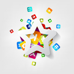 application buttonsocial mediacloud computing vector image