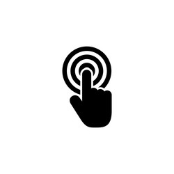 computer hand cursor click pointer clicking tap vector