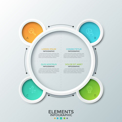 Modern infographic template Royalty Free Vector Image