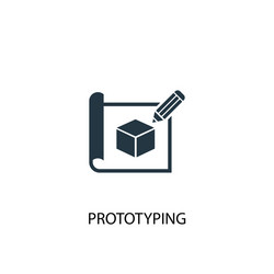 prototyping icon simple element vector image
