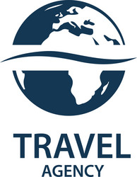 travel earth logo vector