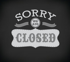 open and closed vintage retro signs Vector Image