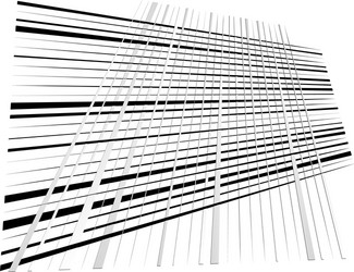 grid mesh with dynamic lines intersecting stripes vector image
