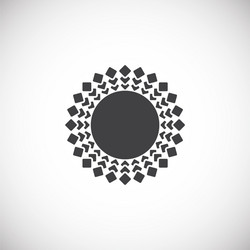 sun related icon on background for graphic and web vector image