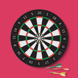 Dart and dartboard vector